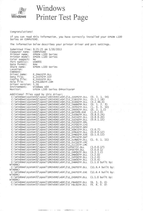 Fax page