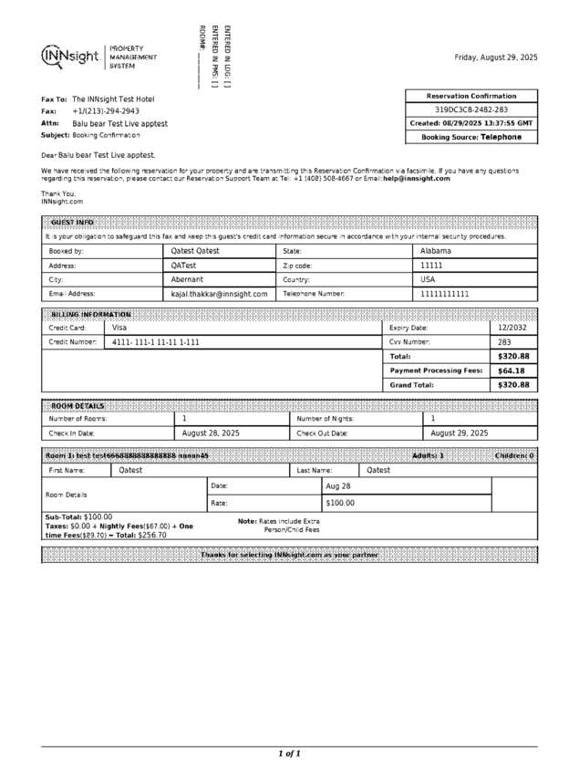 fax page