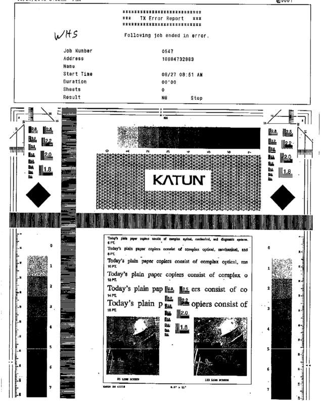 Fax page