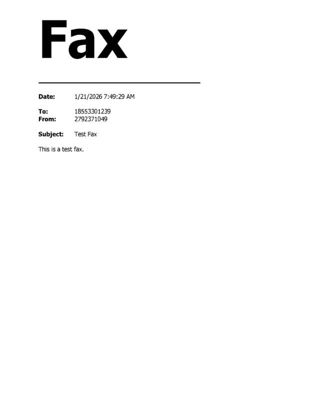 fax page
