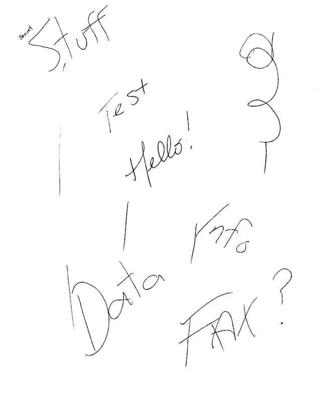 Fax page