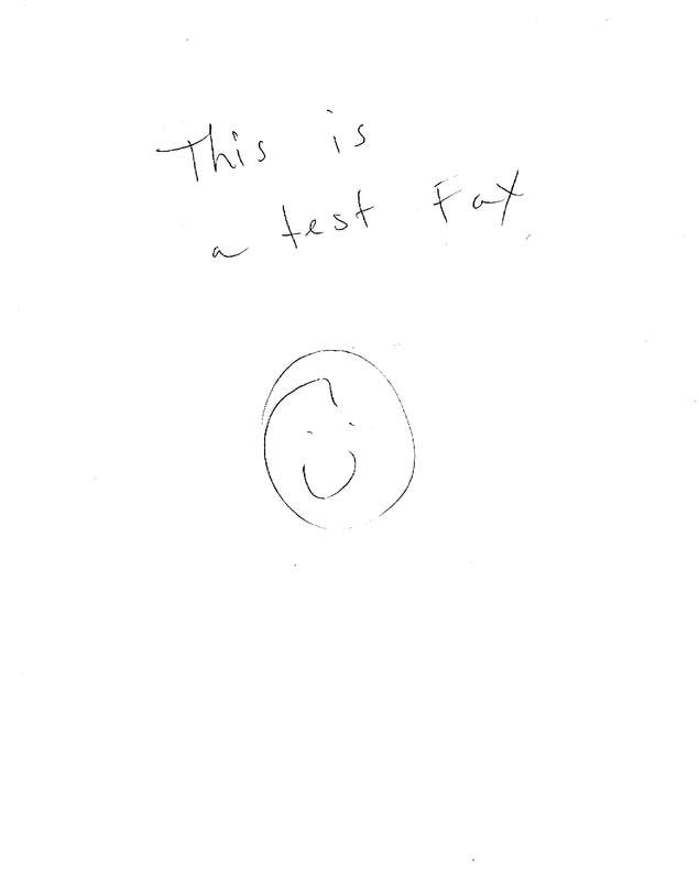 Fax page
