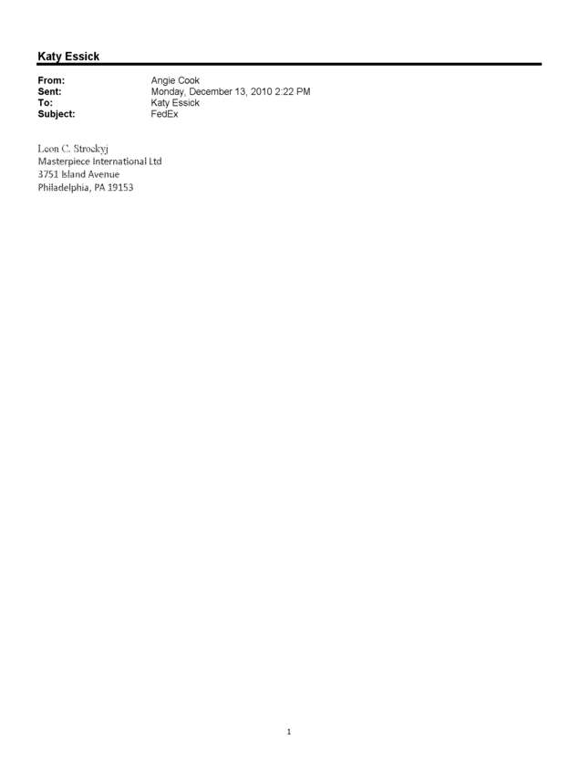 Fax page