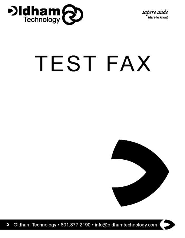 Fax page