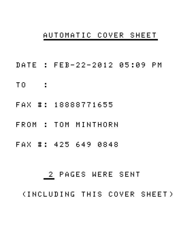 Fax page