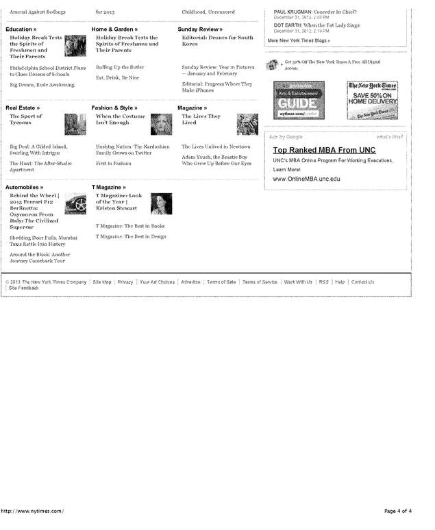 Fax page
