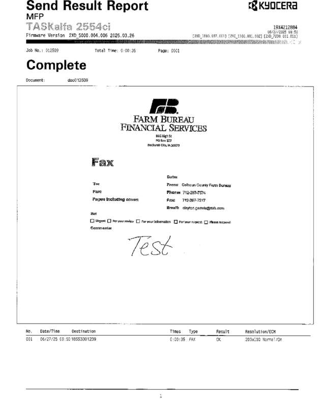 fax page