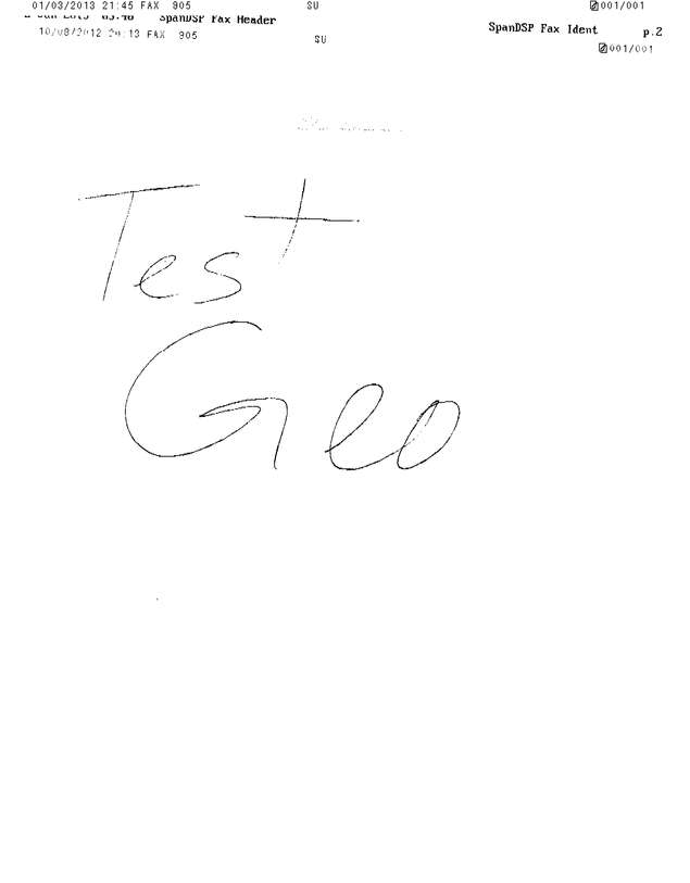 Fax page