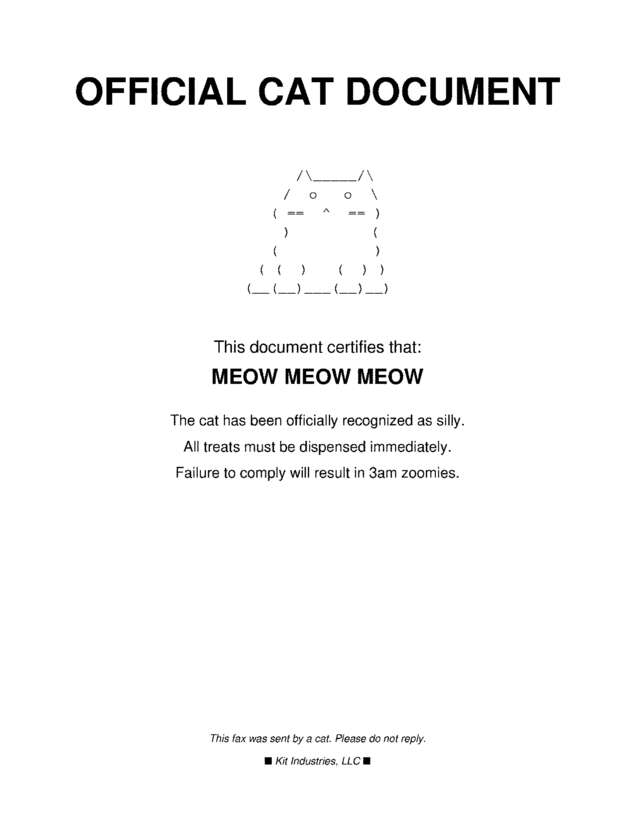 Fax page
