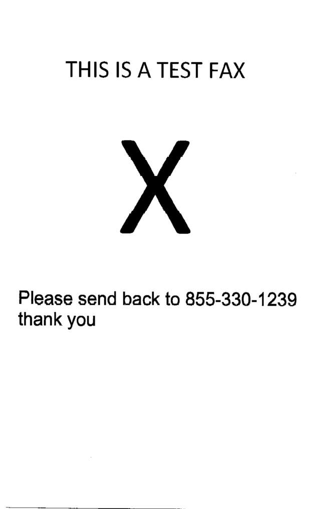 Fax page