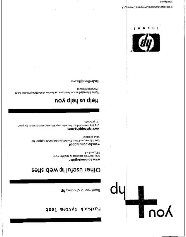 Fax page