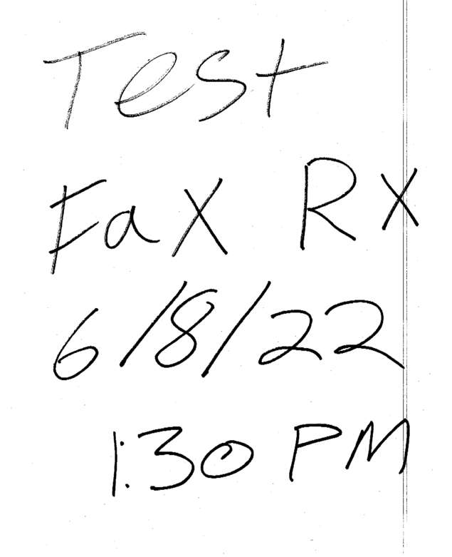Fax page