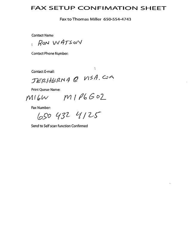 Fax page