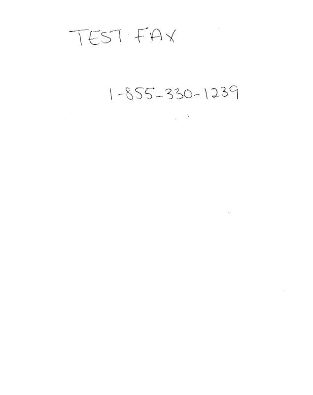 Fax page