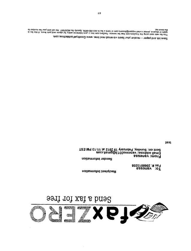 Fax page