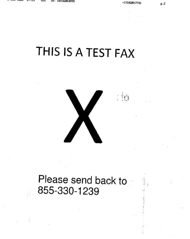 fax page