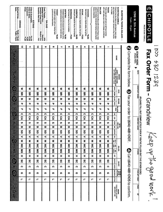 Fax page