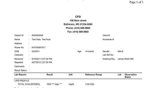 Fax page