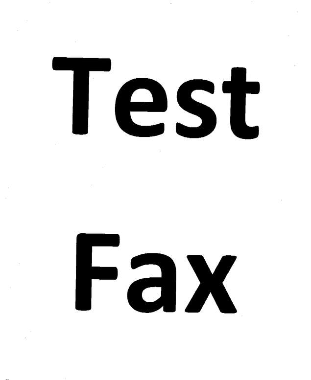 Fax page