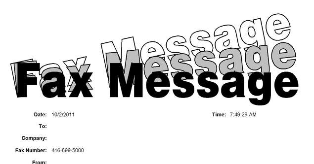 Fax page