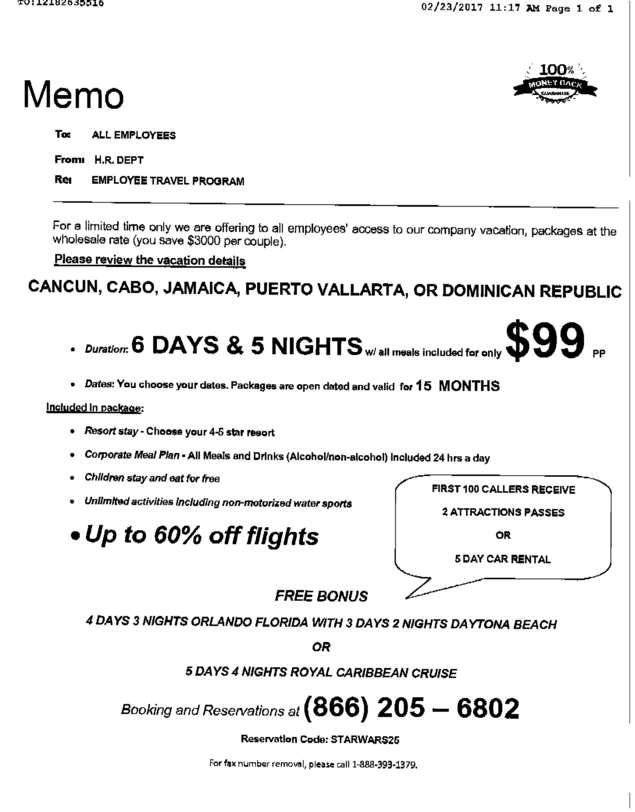 Fax page