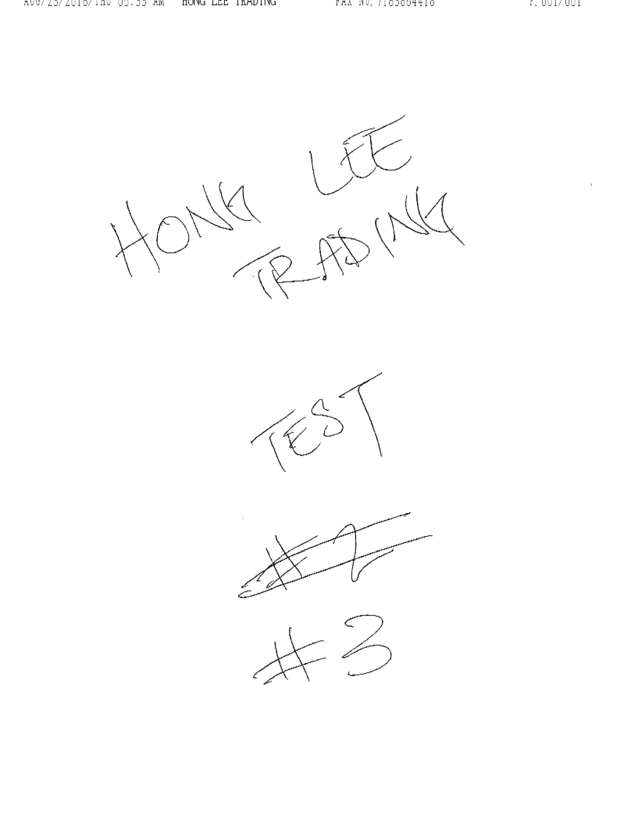 Fax page