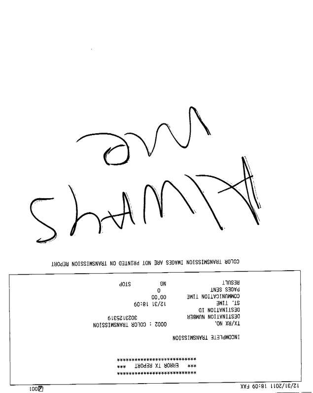 Fax page