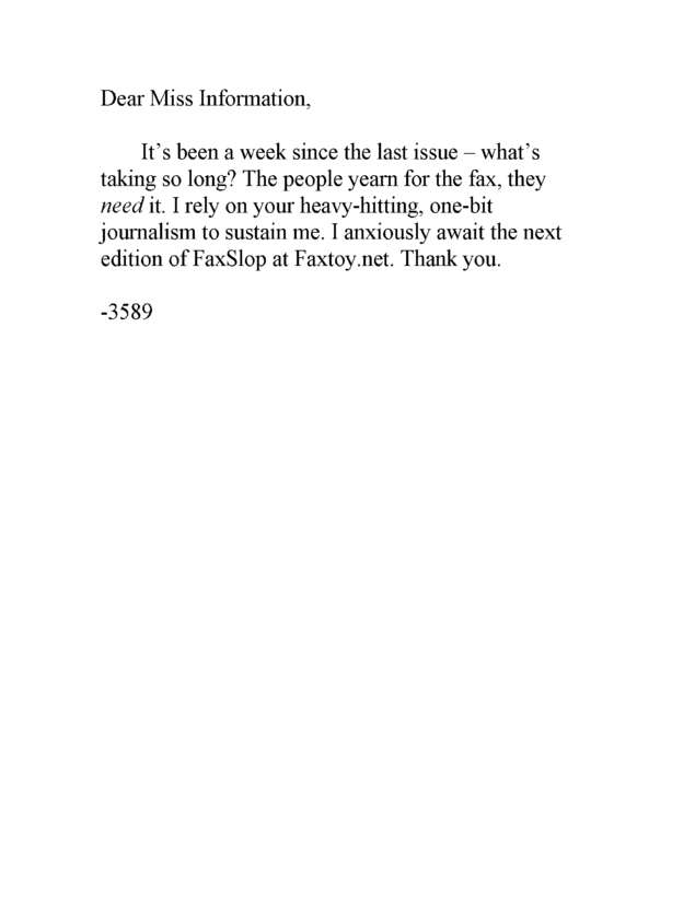 Fax page