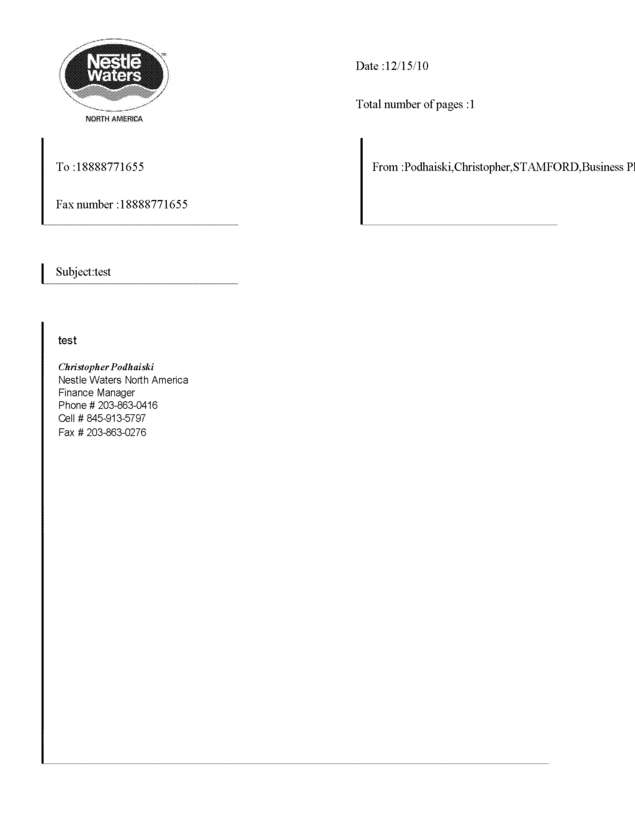 Fax page