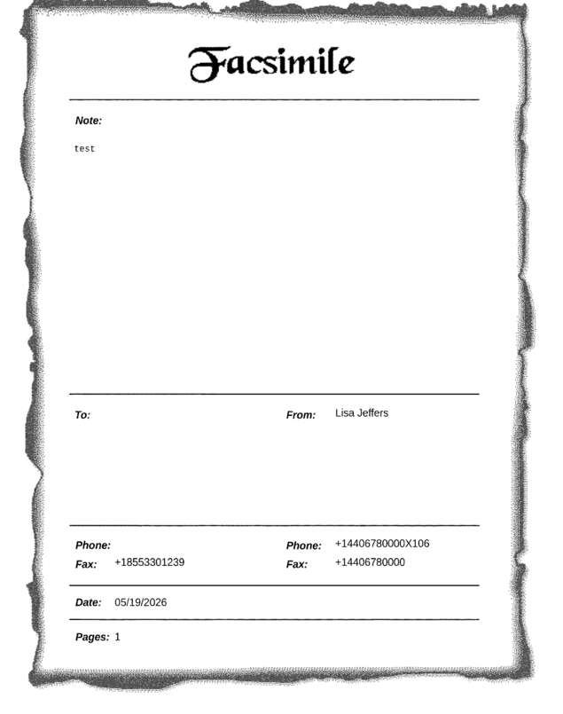 fax page