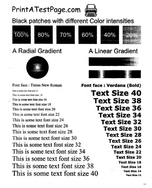 Fax page