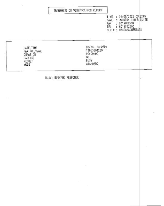 Fax page