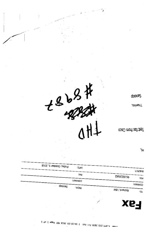 Fax page