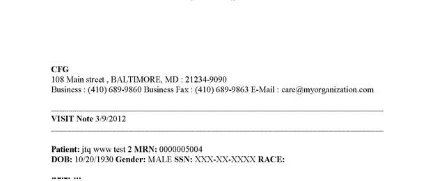 Fax page