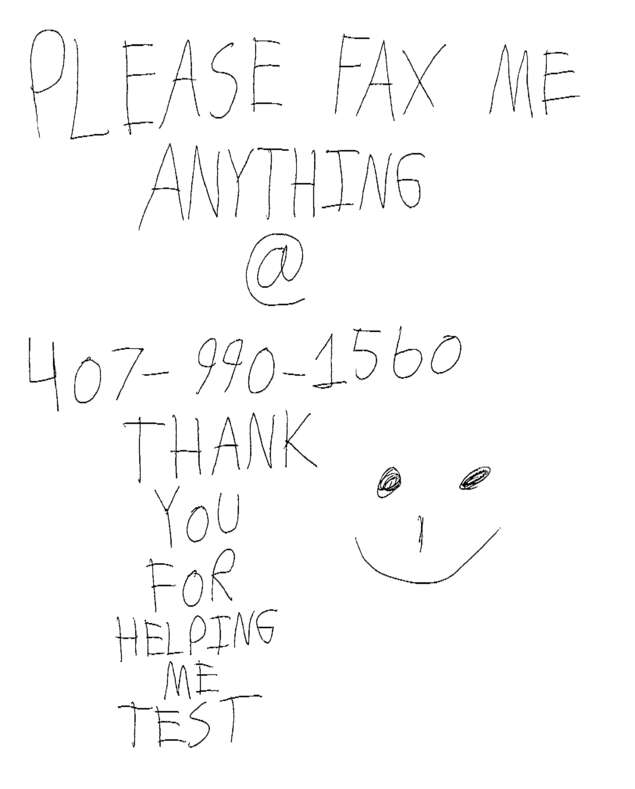 Fax page