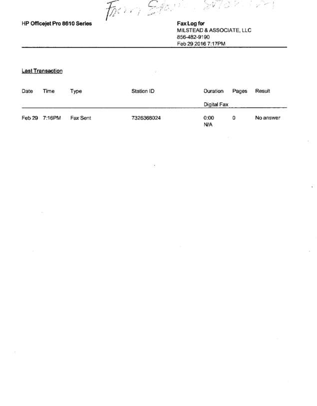 Fax page
