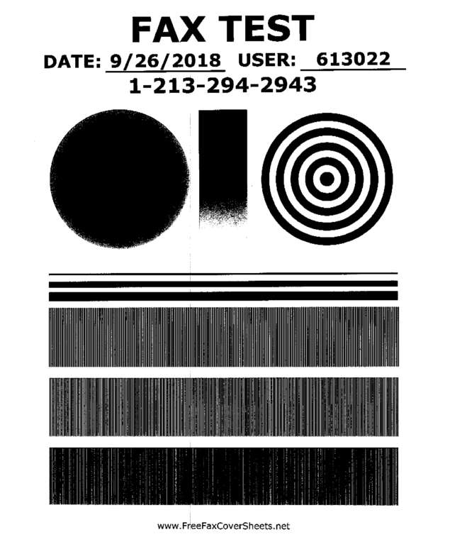 Fax page