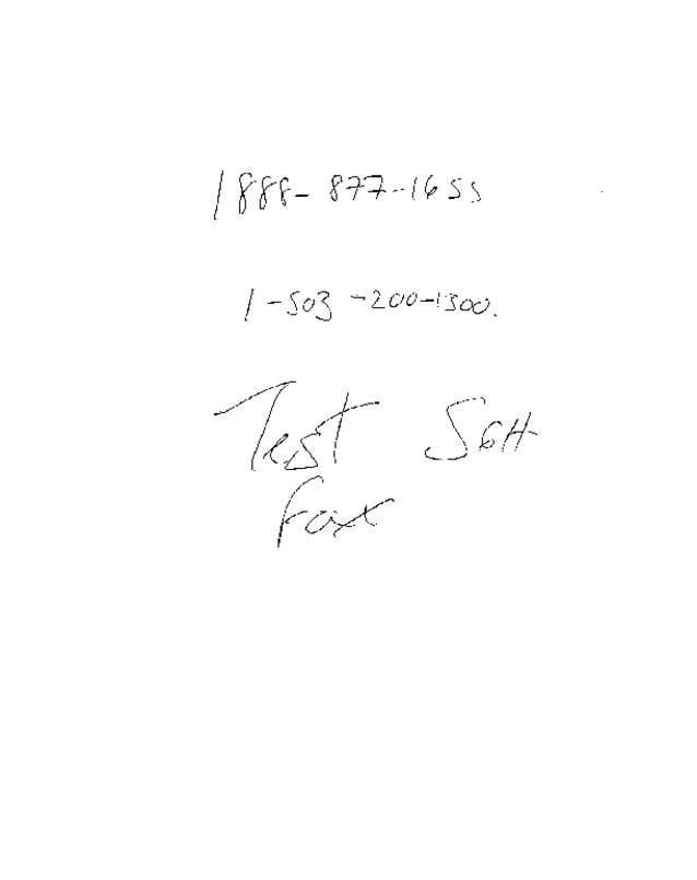 Fax page