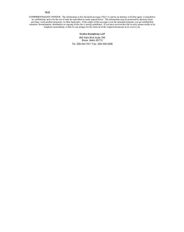 Fax page