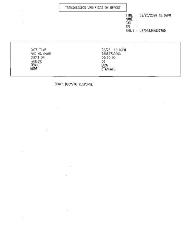 Fax page