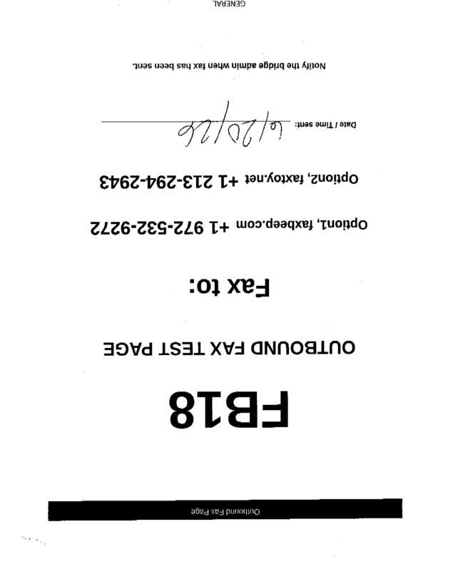 fax page