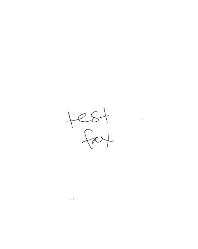 Fax page