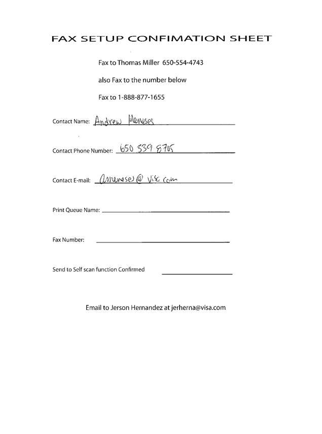 Fax page