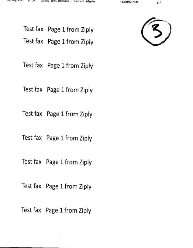 fax page