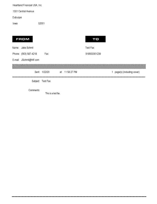 Fax page