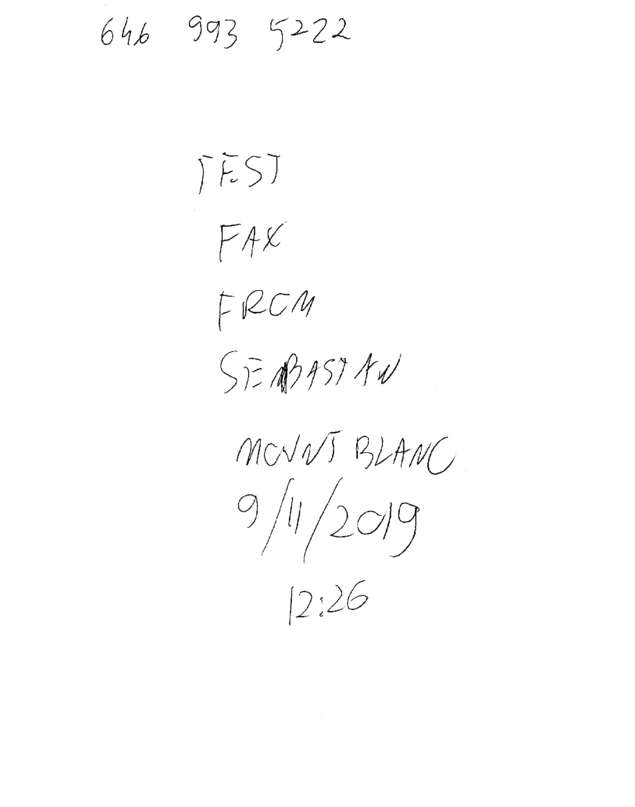 Fax page