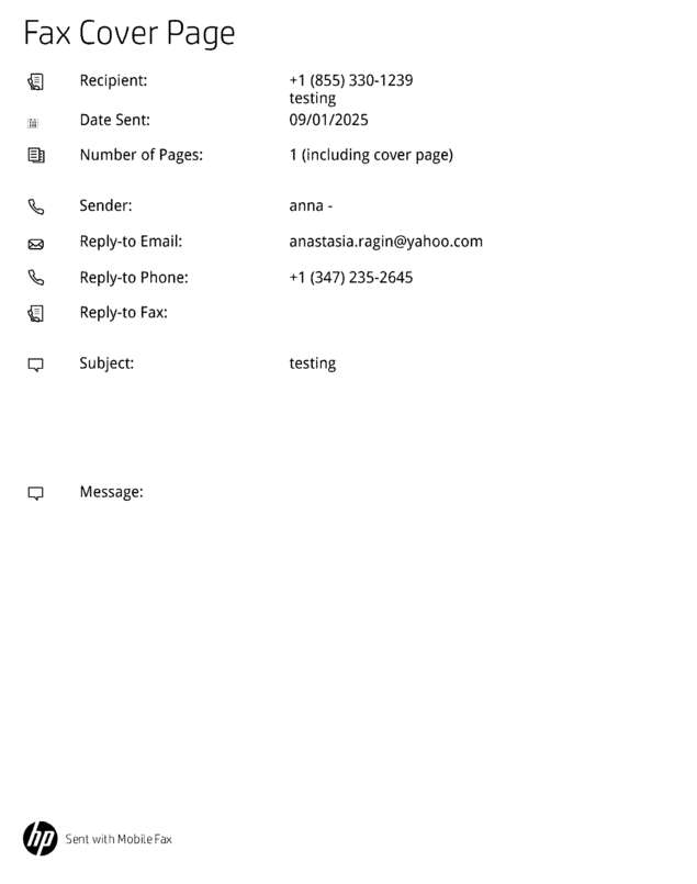 fax page