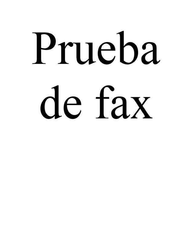 Fax page