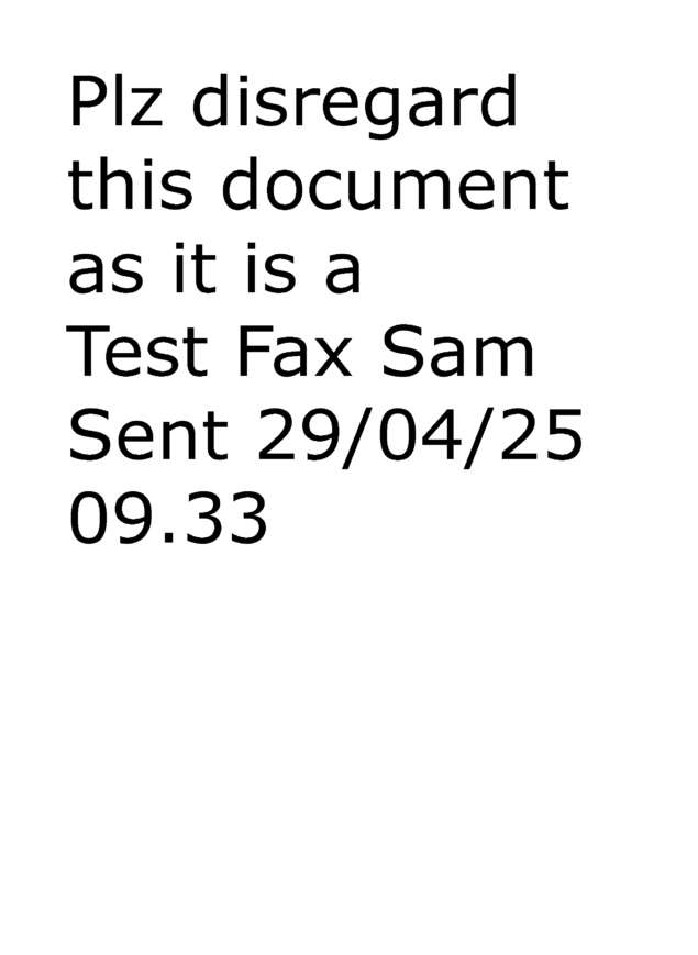 Fax page