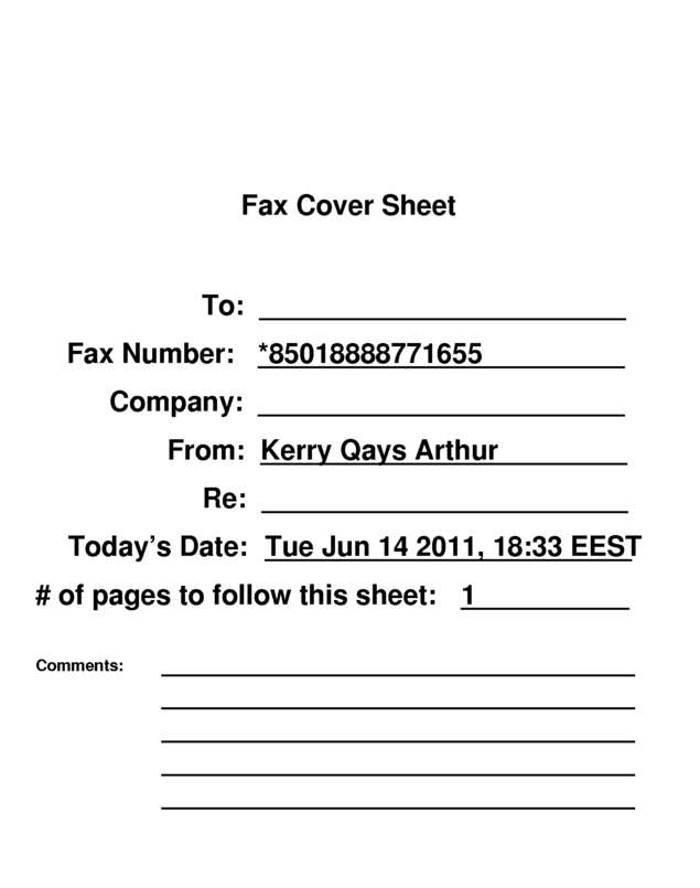 fax page